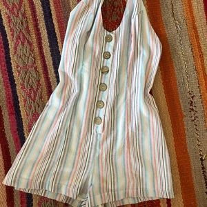 Spring Striped Romper